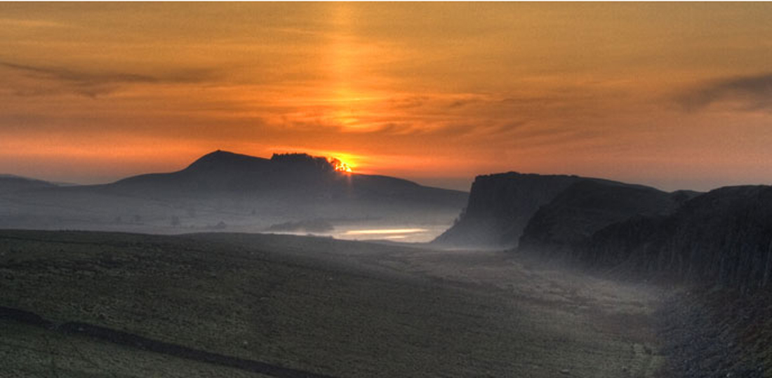 Hadrians Wall Sunset Image